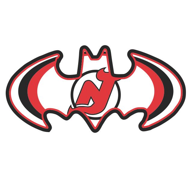 New Jersey Devils Batman Logo fabric transfer